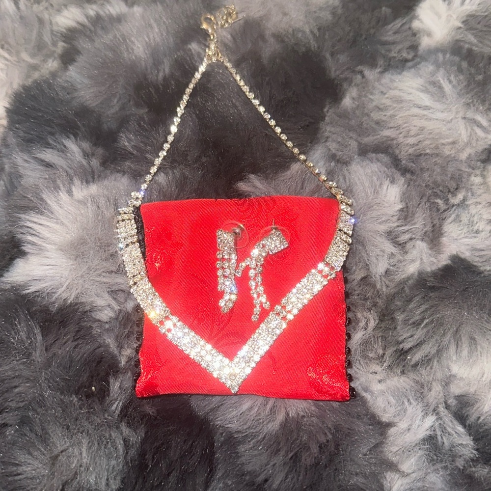 Necklace and earrings